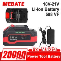 New 18V 20V 21V 20000mAh 598VF High Capacity Rechargeable Lithium Ion Battery for Makita BL1830 BL1840 BL1850 Power Tool Battery