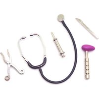 Miniature Medical Appliances Kids Toy 1/6 1/12 Scale Dollhouse Stethoscope Set Doctor Nurse Doll Accessories