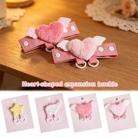 Cute Plush Heart & Star Extender Buckle, Angel Wing Doll Display Buckle, Kawaii Pain Bag & Backpack Decor Accessory