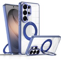 For Samsung Galaxy S26 Ultra S26 Plus S26 360° Rotating Ring Holder Case Magnetic Stand Shockproof Frosted Clear Protective Phon