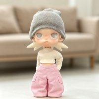 10cm Doll Pants Simple Solid-Color Design Plush Clothing Accessories Multiple Colors Available for Dolls