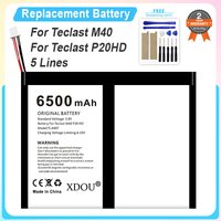 Bateria High Capacity Replacement Backup Battery 6500mAh TLA007 For Teclast M40 P20HD 5 Lines Batteries