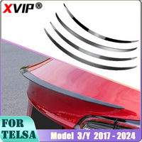 XVIP – becquet de coffre en Fiber de carbone véritable, pour Tesla ModeY 2021-24 Model3 2017-23 Highland 2024, accessoires originaux de becquet de voiture