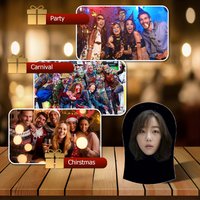 1-Piece 3D Realistic Celebrity Mask, Breathable, Party Prank Costume