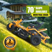 China Popular Ride On Lawn Mower Rechargeable Riding Lawn Mower Remote Control Lawn Mower