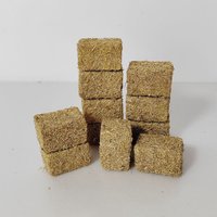 4PCS Simulation Haystack Scale Model Ornaments Dollhouse Farm Rick Miniature Scene Models DIY Home Decor Crafts