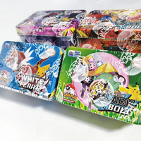 Pokemon Game Black/White Cards Pokemon Iron Metal Box Game Kids Toy Battle Carte Trading Collection Cards Pikachu Box Gifts