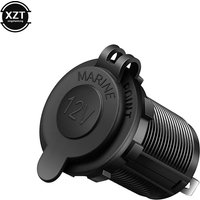 Car Cigarette Lighter Socket 12V Waterproof Plug Power Outlet Adapter for Marine Boat Motorcycle Truck RV ATV with Wire D5
