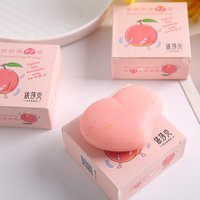 Peach PP Soap Bar, Deep Cleansing Oil Control Face & Body Soap,Gentle Purifying Handmade Soap for Smooth Soft Skin,Daily Bathing