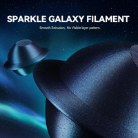 JAYO Galaxy PLA 3D Printer Filament 1.75mm Sparkle Glitter PLA Chameleon Changing Colors & Beautiful Starry Effect 3D Printing