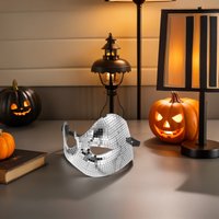 2Pcs Disco Mirror Half Face Masks Reflective Glitter Masquerade Masks Halloween Party Costume Carnival Dance Mask