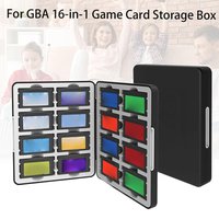 Für GBA 16-in-1 Spielkarten-Aufbewahrungsbox Spielkartenhalter Magnetischer Organizer für Game Boy Advance Cartridges