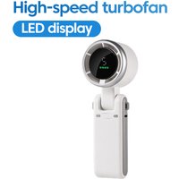 Mini Portable Handheld Electric Fan 5-speed Adjustable 3600mAh Rechargeable Battery For Travel Camping USB Charging Foldable Fan