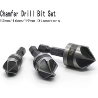 3PCS Hex Countersink Boring 90 Degrees Countersink Drill Bit for Woodr Metal Chamfer Cutter Chamfer Metal Drilling Bit Set