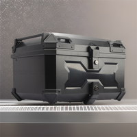 ABS Plastic Luggage Box 45L 58L Motorcycle Tail Box High Strength Electric Bike Quick Release Waterproof & Impact Resistant Case