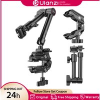 Ulanzi 10 inch Magic Arm Kit HD02 with Super Clamp 1/4" Screw Cold Shoe 360° Adjustable Ball Head for Monitor Mount Camera Mount
