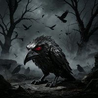 3D Printed Gothic Raven Statue for Halloween Weird Dark Art Crow Figurine Indoor Home Tabletop Desktop Aesthetic Decor Ornament