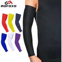 AliExpress NONE NOFOXO 1PCS Cooling UV Sun Protection Breathable Arm Sleeves Forearm Covers Anti-Slip Running Cycling Basketball Football