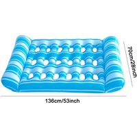 Hammock Recliner Chair Portable Inflatable Water Sleeping Bed Foldable Floating Lounger Air Mattress Outdoor Swimming