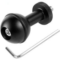 1inch Ball Head Adapter 1/4" M5 Screw Fixed Mount Underwater Diving Tray Flash Light Bracket for Gopro Insta360 OSMO 360 Holder