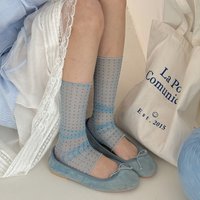 Summer New Polka Dot Footwell Thin Socks Korean Ins Style Women's Short Stockings Skirts Fashionable Accessories Socks