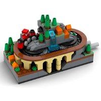 Building blocks can be shaken by hand, train track building blocks, building model trains, MOC building blocks, assembly toys, g