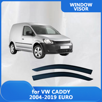 for VW CADDY 2004-2017 2018 2019 EURO Car Side Window Visor Weathershield Door Visor Wind Rain Guard Accessories Outside-Mount