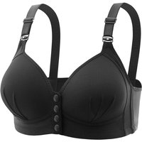 New Front Button Type Sexy Brassiere Anti-sagging Gathered No Steel Ring Ladies Mother Large Size Thin Section Underwear Bra
