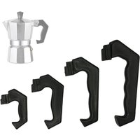 Moka Pot Coffee Pot Handle Coffee Espresso Moka Stove Pot Handle Replacement Parts 1/3/6/9/12 Cups Coffee Accessories