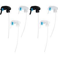 6Pcs Trigger Sprayer Nozzles Mist Stream Spray Heads for 24 410 Neck Bottles Gardening Cleaning Hair Care Plant Watering