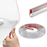 Transparent Door Edge Guards for Cars,Car Door Protector with U Adhesive Edge Protective Trim Ding Protector Fit for Most Car