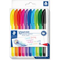 STAEDTLER 4230 Colored Ballpoint Pen 8 Colors Retractable Pens 10 Colors Capped Pens 0.7M Fine Point Students' Supplies