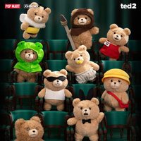 POPMART TED 2 Baby Ted Seria Ruchome Pluszowe Zawieszki Oryginalne Blind Box Lalki Mystery Box Zabawki Kolekcja Anime Figurki Akcji