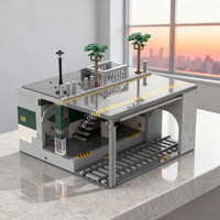 1594pcs MOC New York Subway Station Modulared Model Building Blocks Architecture Toys DIY Idea Festival Gifts Education Brick