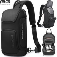 BANGE Men's Chest Bag Handbag Light Weight Oxford Fabric Crossbody Shoulder Bag Stylish Casual Men's Waist Packs Male Sling Bag