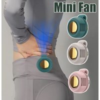 Portable Bladeless Clip Fan USB Rechargeable Mini Handheld Waist Clip Personal Fan Compact Travel Essential for Cooling
