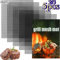 Non Stick Barbecue Mesh Lining Heat-resistant Cooking Mat Easy To Clean and Reusable Barbecue Mesh Mat Outdoor Barbecue