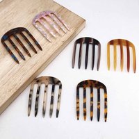 Acetic Acid Hair Forks Five Teeth Hair Sticks U-Shape Hair Comb Bun Hairpin Women Girls Hairstyle Hair Accessories