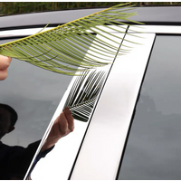 6Pcs Chrome Pillar Posts for Chrysler 300/300C/Dodge Magnum 2005 2006 2007 2008 2009 2010 Car Window Cover Trim