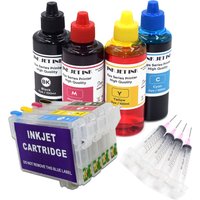 604 604xl Refillable Ink Cartridge With Dye Ink For Epson XP-2200 XP 2205 3200 3205 4200 4205 WF 2910 2930 2935 2950 Printers