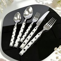 Stainless Steel Western Dining Set Bloggers Style Japanese High End Home Use 4 Piece Cutlery Set for Adults Commercial Use