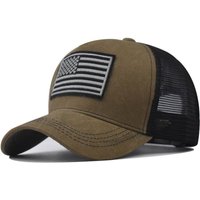 Tactical Baseball Cap Men Women Cotton USA Flag Unisex Outdoor Running Hat