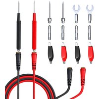 16PCS Multimeter Test Leads Kit Replacement Test Wire Set + Alligator Clips Banana Plugs Test Probes Banana Plugs for Multimeter