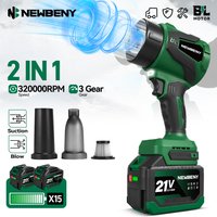 320000 U/min Bürstenloser Elektrischer Turbo-Gebläseventilator 650 m/s Handgeführter Laubbläser Staubblasgerät für Makita 21V Akkupins