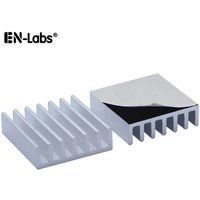 10pcs/lot Aluminum Heatsink 20*20*6mm Electronic Chip Radiator Cooler w/ Thermal Double Sided Adhesive Tape for IC,3D Printer