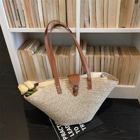 Fashion Summer Shoulder Bags For Women Designer Beach Straw Bag Summer Travel Handbag Large Capacity Beach Tote Bag Femme Bag