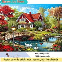 500/1000pcs Adult Puzzle, High Quality, Relaxing Fun Family Game, Perfect for Birthdays, Christmas, Halloween, Best Gift Choic