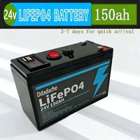 24V Lithium-Batterie 150AH 🍽️ LiFePO4-Batterie mit Smart-BMS 🥣 Ideal für Solarenergie, Wohnmobile, Marine und netzunabhängige Heimenergiespeicherung