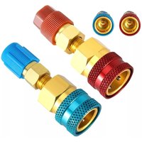 Zinc Alloy Quick Couplers Kit High Pressure Low Pressure R1234YF Quick Couplers Kit Fluorine Adapter Quick Connect