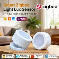 ZigBee Light Sensor Luminance Sensor Illumination Brightness Detector Home Automation With 2MQTT Tuya Smart Life Devices Linkage